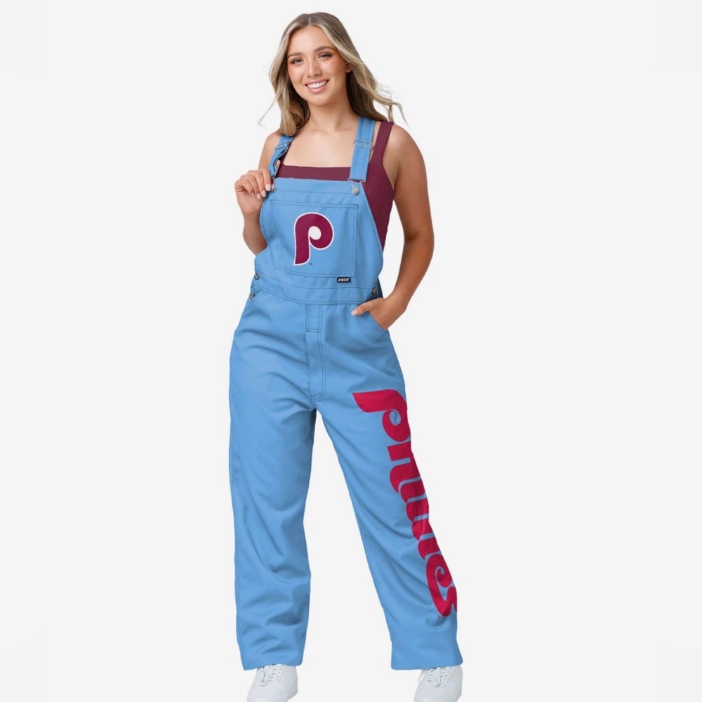 FOCO Philadelphia Phillies overalls